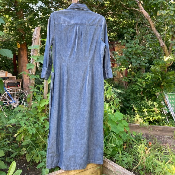 J. Peterman Dress, Denim, Size 4 - Picture 4 of 4
